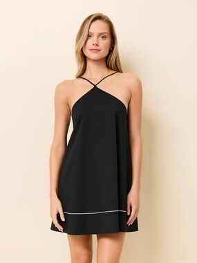 NWT SOLID & STRIPED Black Grace Dress
